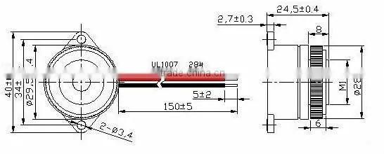 FBPB2925 hot sell piezo type waterproof alarm buzzer waterproof buzzer(Drive circuit built-in type)(FBELE)