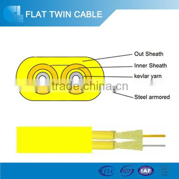 2 core ftth indoor ribbon fiber