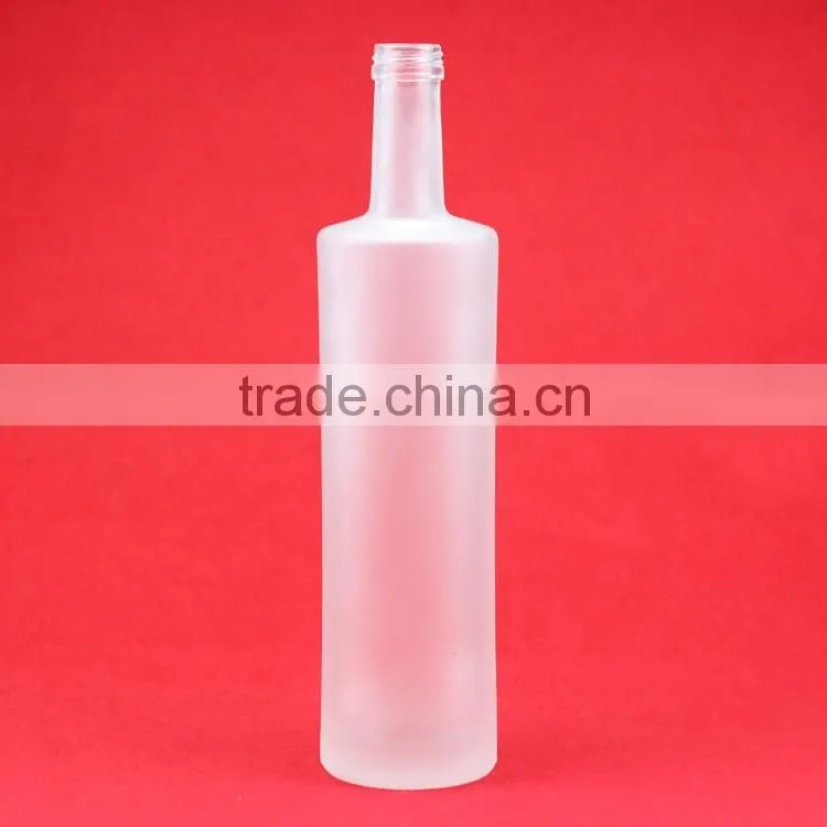 Hot sale opal liquor bottle 700ml frosted beverage bottle popularity frosted wine bottles