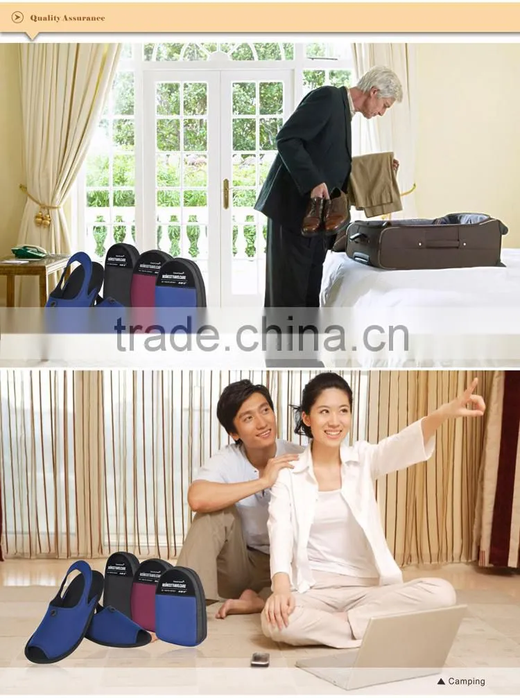 Authentic Business Portable Folding Travel Slippers Unisex Indoor Waterproof Material Slippers