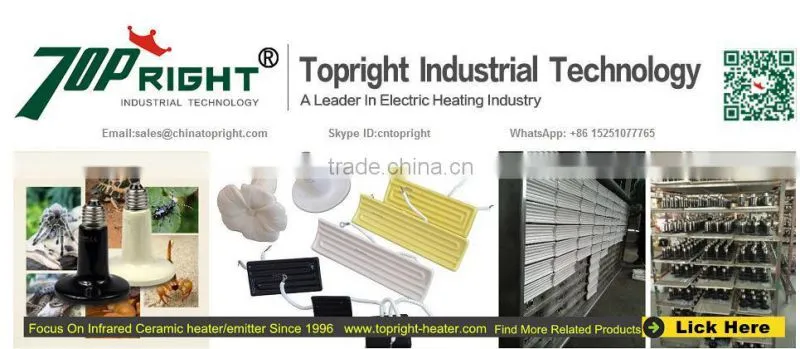 High quality embedded Hollow type far infrared ceramic radiator heater