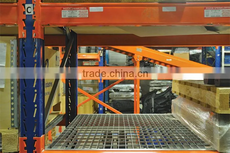 2016 CE steel pallet racking with wire mesh deck