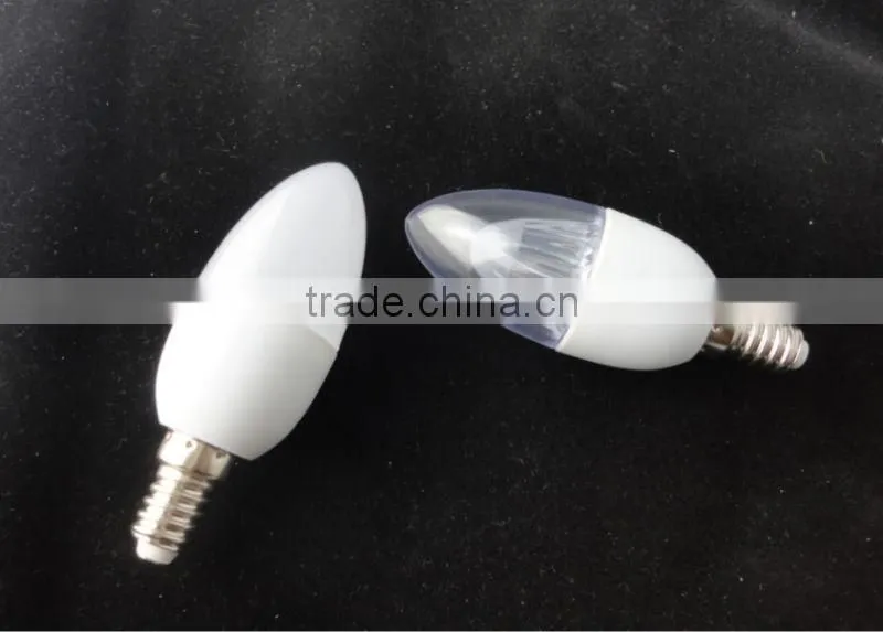 2014 Hot sale wide angle led candle bulb 3w 5w 7w 9w e14