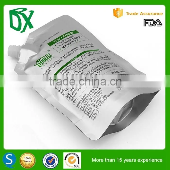Alibaba co uk Customized Reusable Juice Drink Food Packaging Stand up Spout Bag with Corner