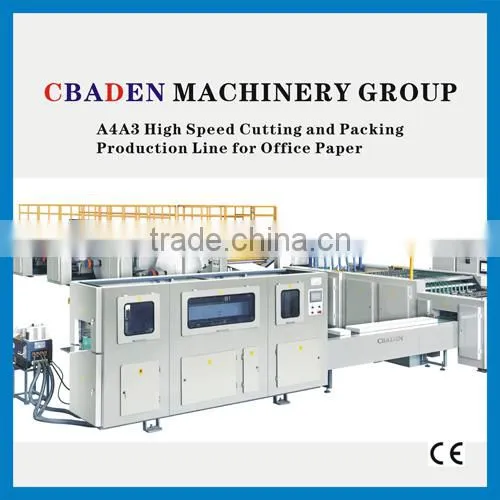 paper sheeting and packing machine line for from paper mill