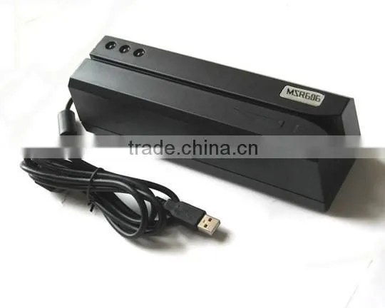 Multi-port 3 tracks magnetic stripe mini msr for hotel time attendance POS GPS tracking system
