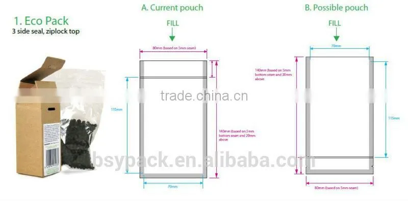 flat bottom Aluminum foil food bag with valve