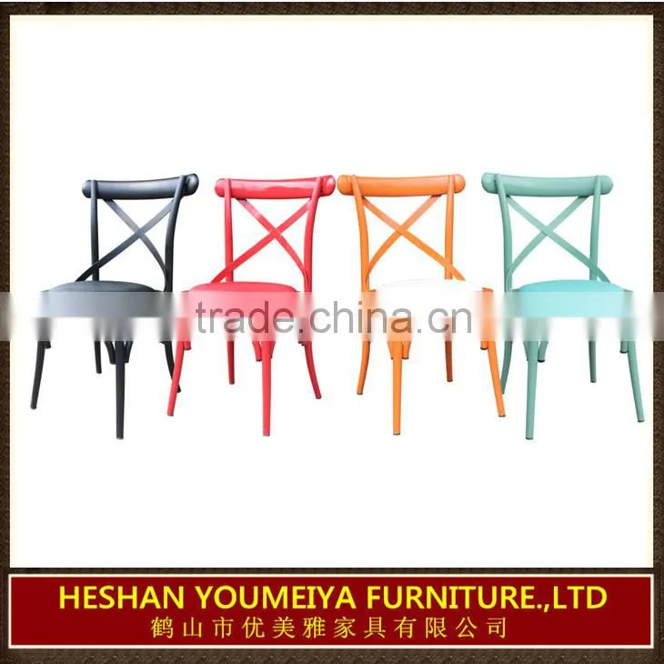 2015 Year French Bistro Style Colorful Cross Back Chair YG7069