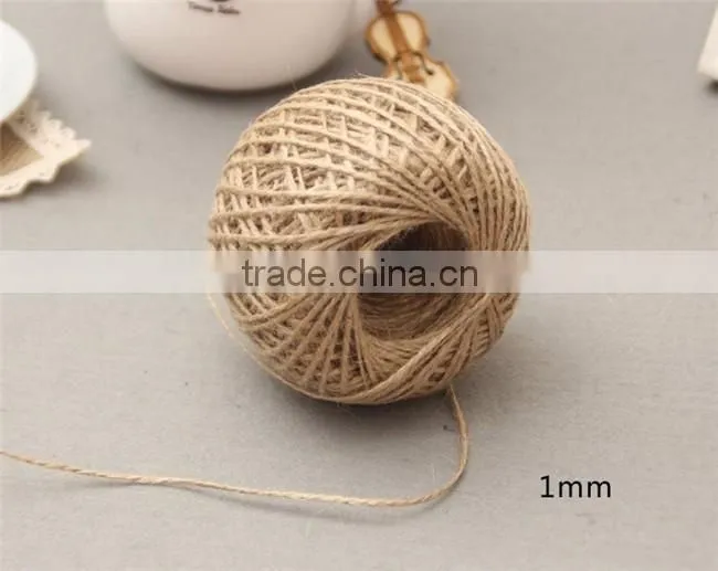 China Suppliers 1MM-3MM Natural Hemp Rope,Jute Twine,Jute Rope For Hang tag Or DIY