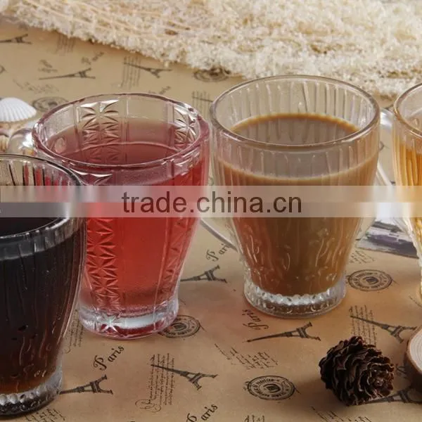 Long Run 160ml glass cup with handle
