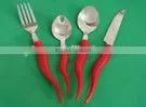 stainless steel cutlery with chilli handle