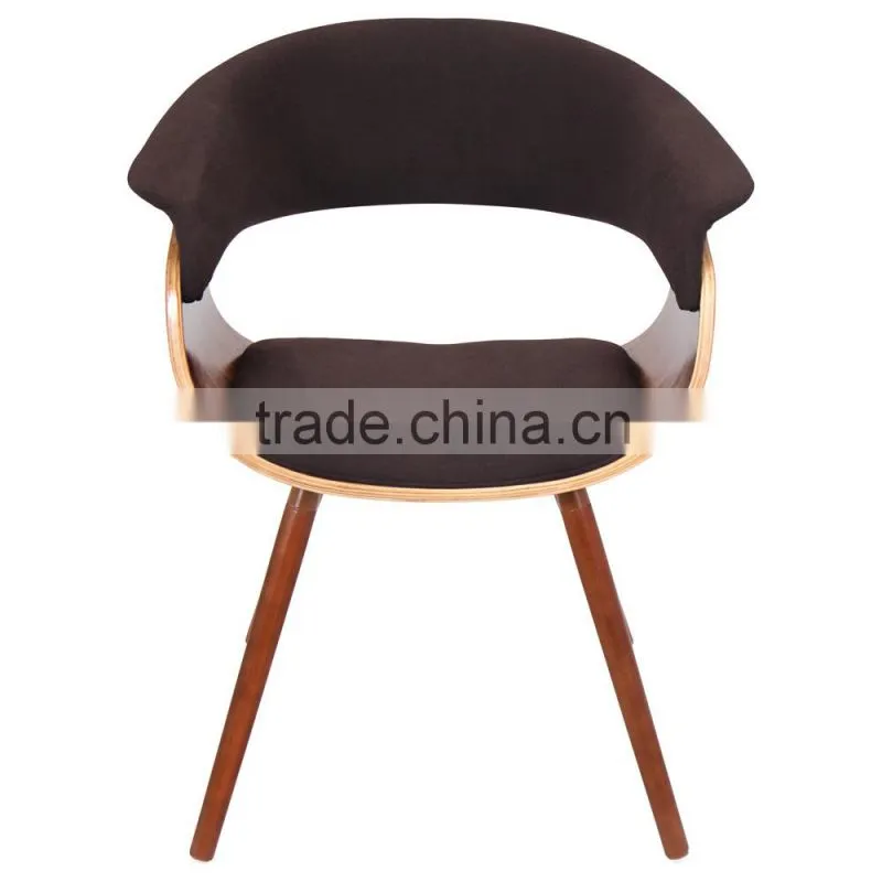 vintage mid century accent upholstered bentwood armchair chair