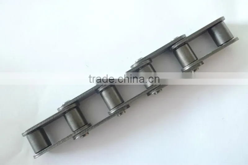 Agricultural chain for harvester with pressional producting