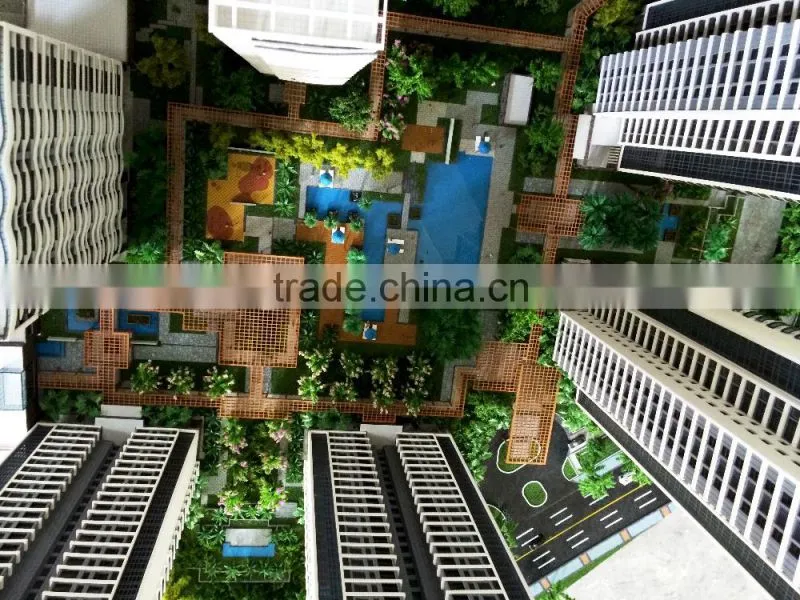 Maquettes for high rise building house plan ,3d scale architectural scale model maker
