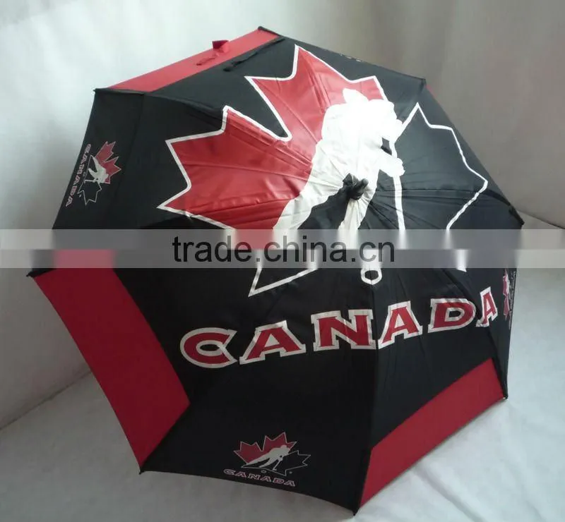 30" golf umbrella, double layer, windproof