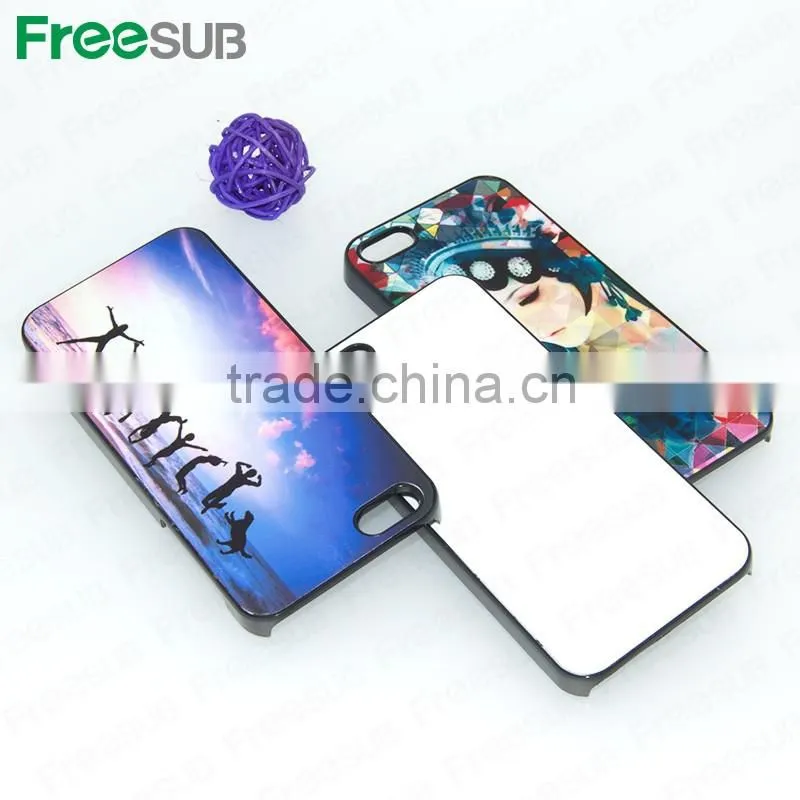 Wholesale metal black color customed 2D 3D blank sublimation custom new trend phone cases for Iphone 5