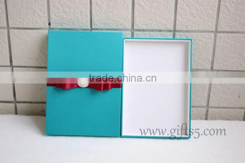 Decorative Blue Wedding Invitation Card box