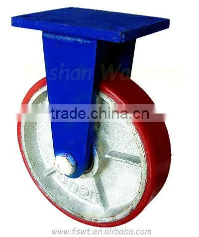 Super Heavy Duty Blue Polyurethane Caster Wheel