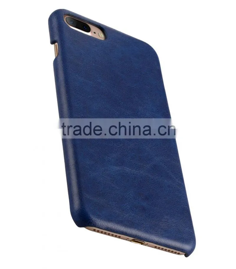 New Mini Smooth Snap Cover Blue PU Leather Case for Apple iPhone 7 Plus(5.5")
