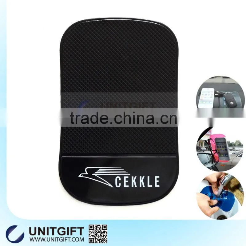 Sticky car non slip mat Custom print logo antislip paster for mobile