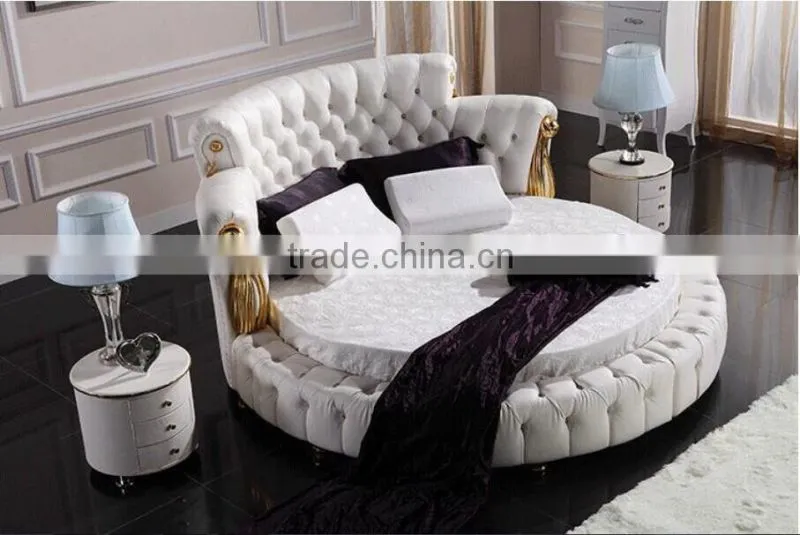 White round bed AMG-BR01