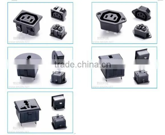 2 round pin schuko plug connector socket outlet socket