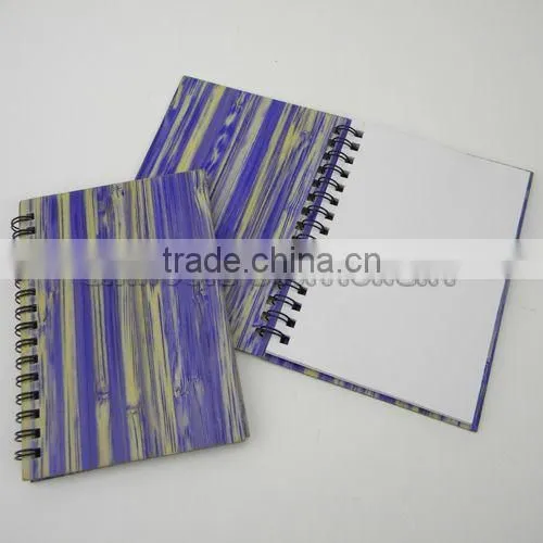 Customized wooden cover notebook