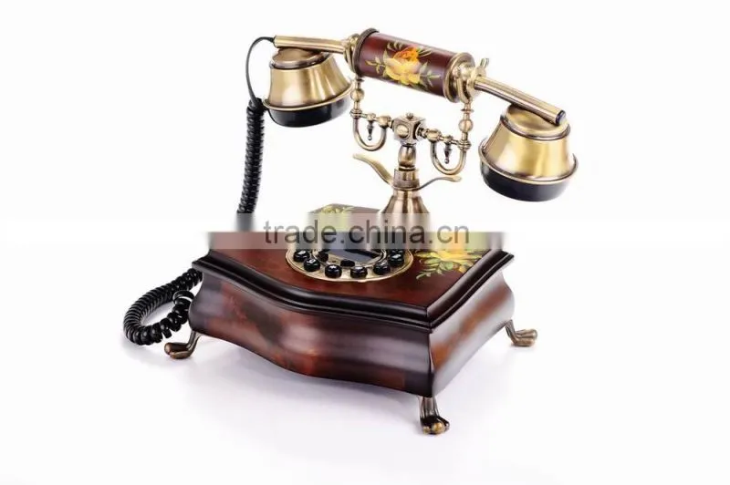 Retro telephone corded retro telephone set basic function telephone set for the best gift