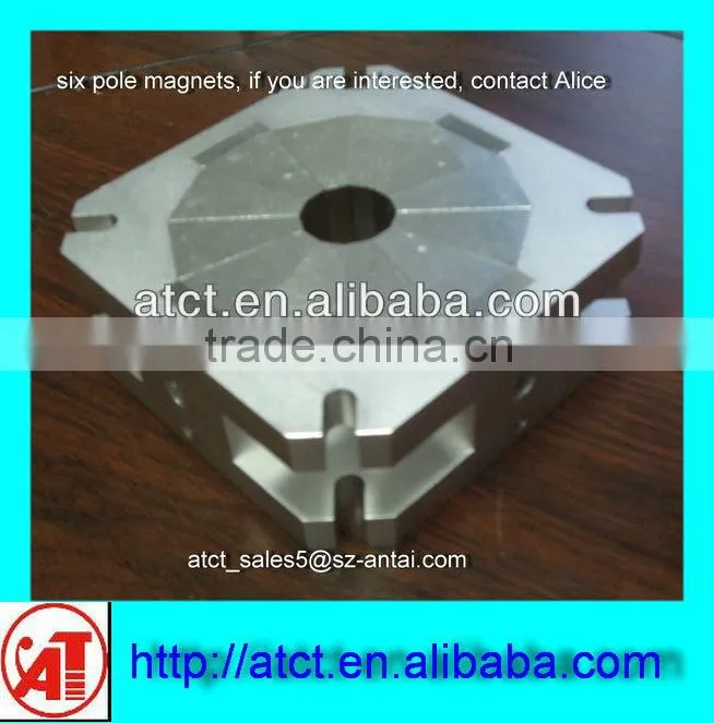 Powerful sintered large size multipolar magnet