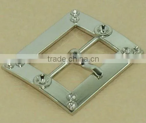 oval shape fashion colorful rhinestone buckle