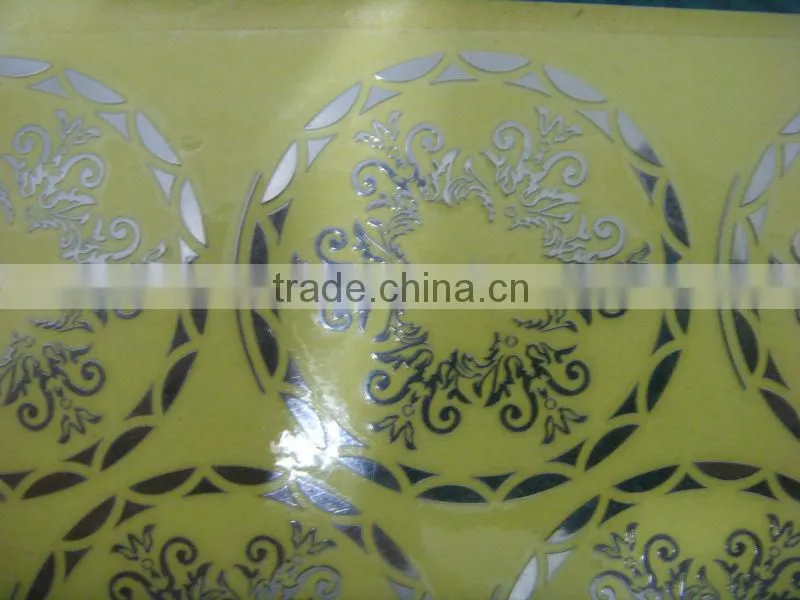 silver electroforming metal nickel foil sticker,thin metal logo sticker