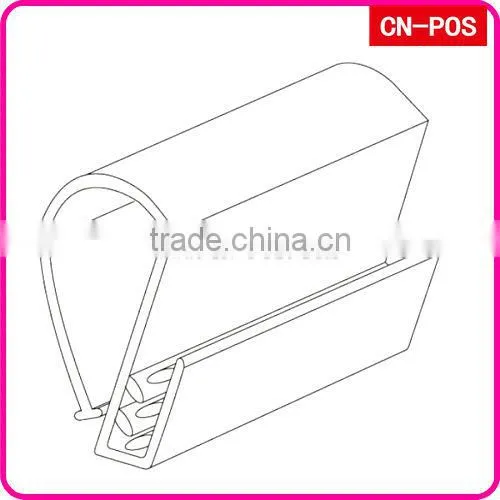 plastic display wire basket label holder for hanging