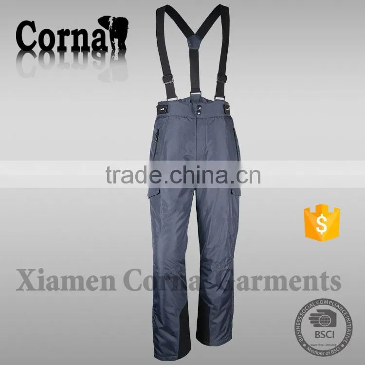 High quality ski pants waterproof alibaba pants for men suspender trousers