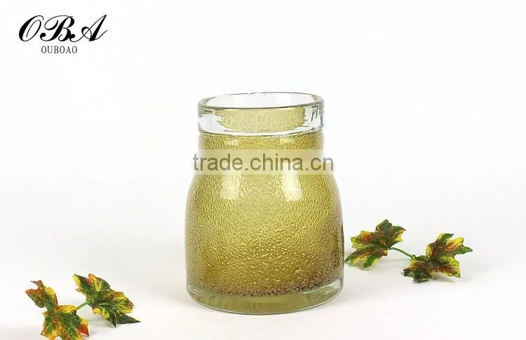 Hand-blown Retro Bubble Glass Vase , Cheap Create Murano Arts Vase for Desktop Decoration