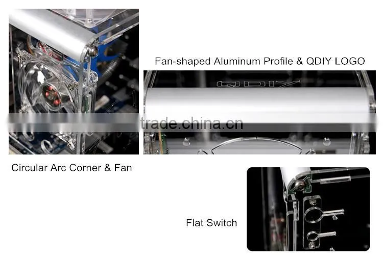 PC-A006 Acrylic Customised Vertical ATX Computer Case