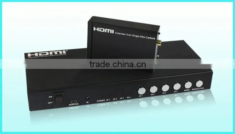 HDMI switch 4by1, Quad Multi-Viewer With Seamless, support button,IR,RS232, super quality
