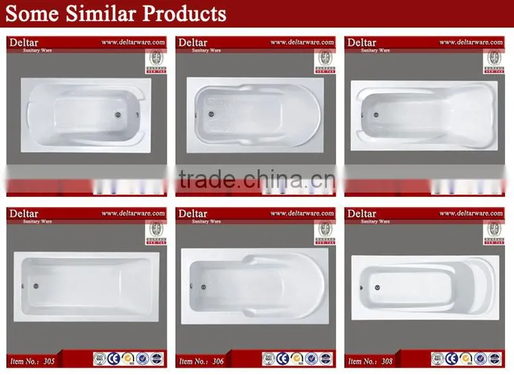 Chinese Common Bathtub, The Factory Elliptical Wholesale Bathtub, Cheapest Drop-in Cast Iron Bathtub
