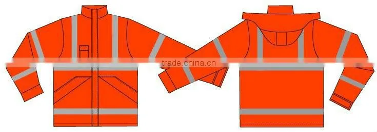 high reflective safety jacket ,waterproof reflective working jacket ,3M safety jacket for worker