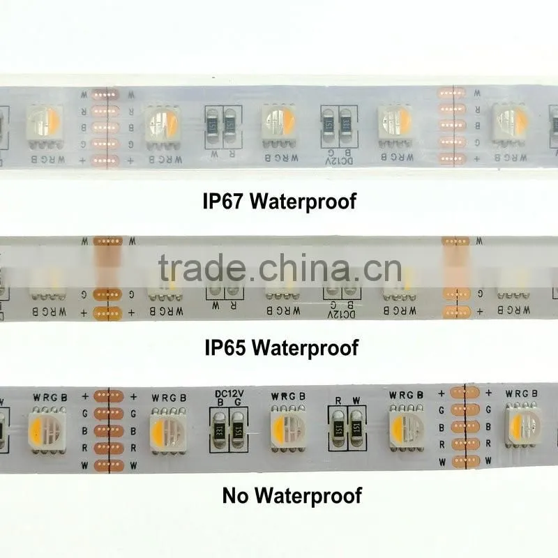 RGBW led strip waterproof 5M 300led 5050 led strip light DC12V flexible led flex light