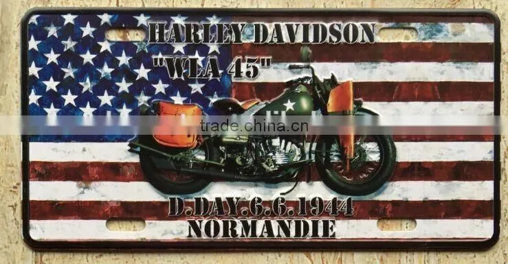 retro motorcycle metal tin sign