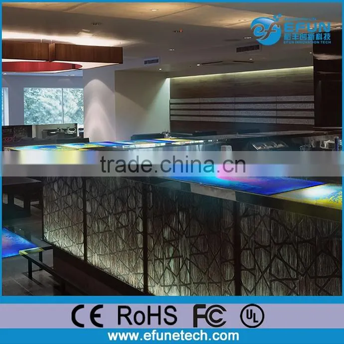 2016 new design high top bar tables,color liquid modern bar counter, liquid bar countertops
