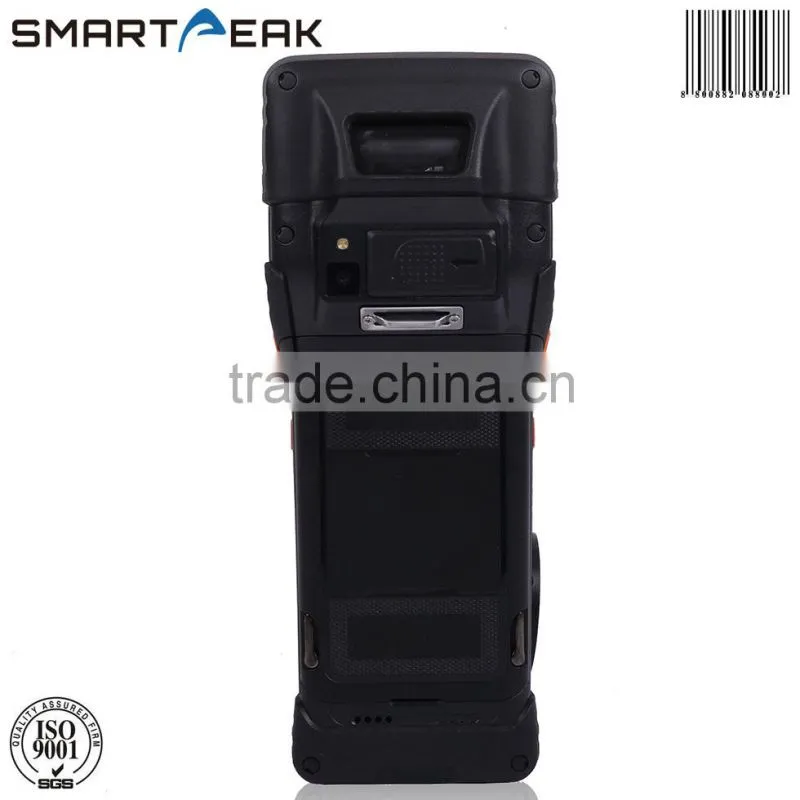 3g wifi bluetooth gps rfid touch screen android handheld pos terminal with fingerprint and barcode scanner