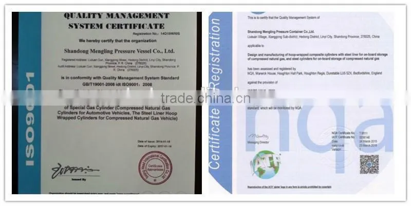 Type I High Quality Steel Gas Cylinder with Valves