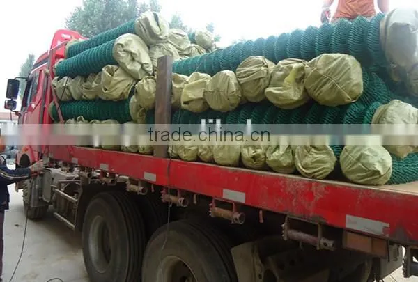 woven technique and protecting mesh application used chain link fence