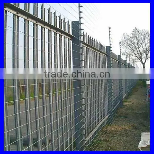 1.2m round / notched /w galvanized palisade fence