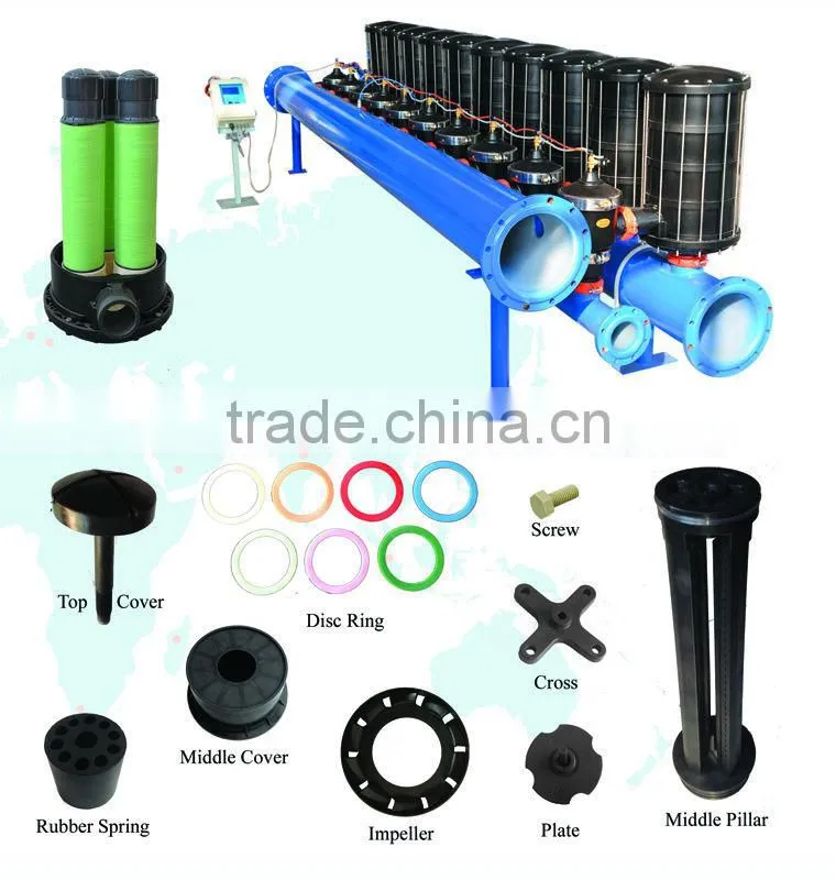 auto manual seawater camlock quick coupling backwash filtration system