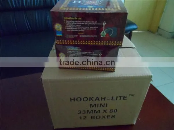 Hookah lite shisha charcoal 38mm