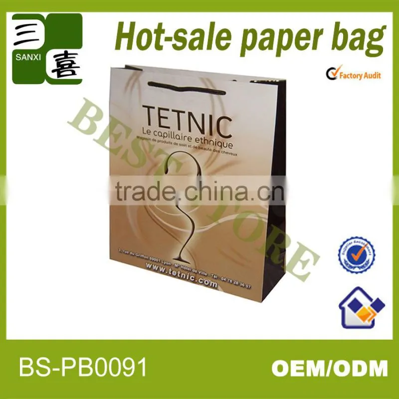 Factory manufacturing process paper shopping carry bag