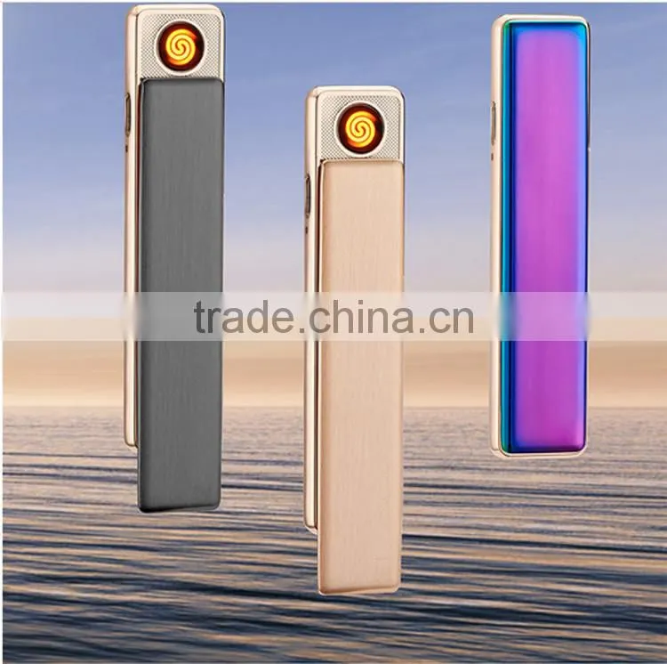 Mini Portable USB Port Electronic Windproof Flameless Rechargable Lighter