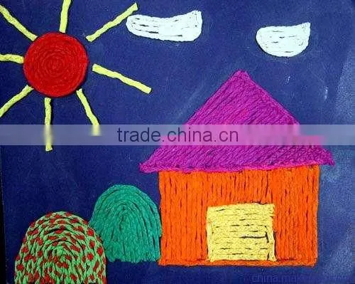 colorful paper twist twinefor packing,decorating,gardening,party,paper twine necklace display